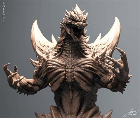 space godzilla concept art